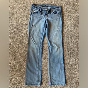 American Eagle jeans. Size 10 X-Long. Light blue color.